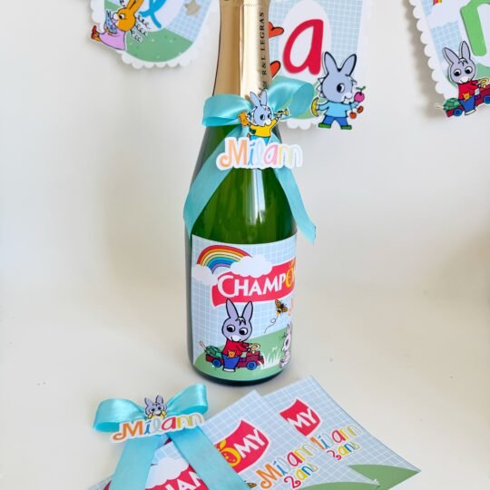 Set de étiquettes pour bouteilles de Champange/Champomy